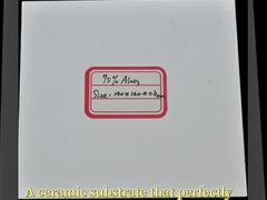 Удельная работа разрыва сопротивления 3000MPa керамической плиты глинозема 99% высокотемпературная