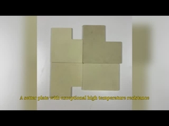 Механизированная желтая циркониевая оксидная керамическая плита Сопротивление износу